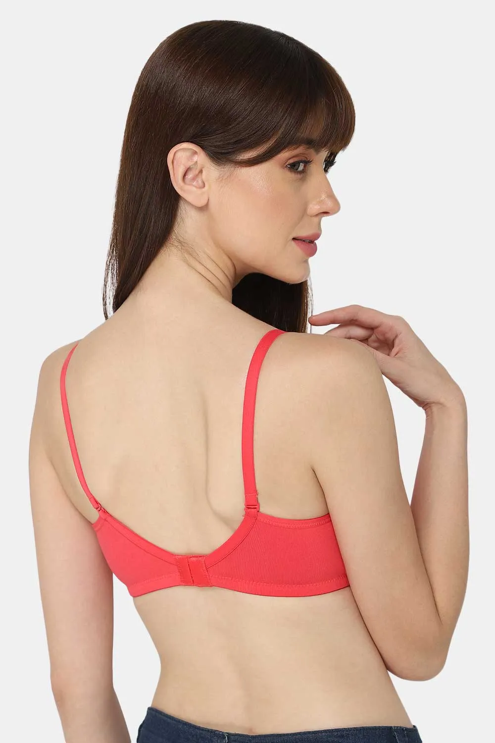 Medium Coverage Non-Wired Thin & Adjustable Intimacy T-Shirt Padded Bra - UC09