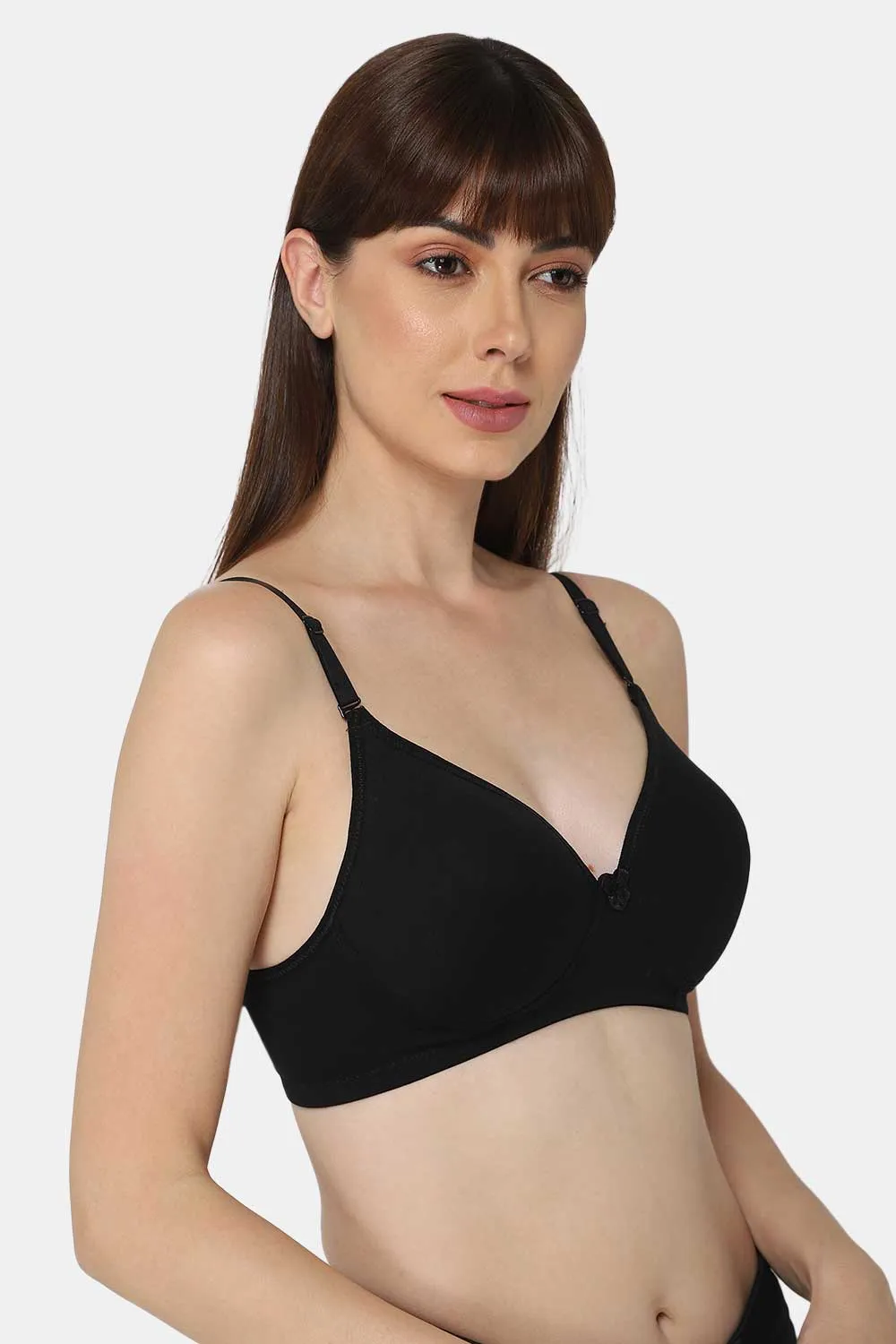 Medium Coverage Non-Wired Thin & Adjustable Intimacy T-Shirt Padded Bra - UC09