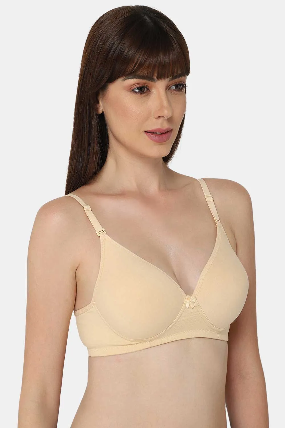 Medium Coverage Non-Wired Thin & Adjustable Intimacy T-Shirt Padded Bra - UC09