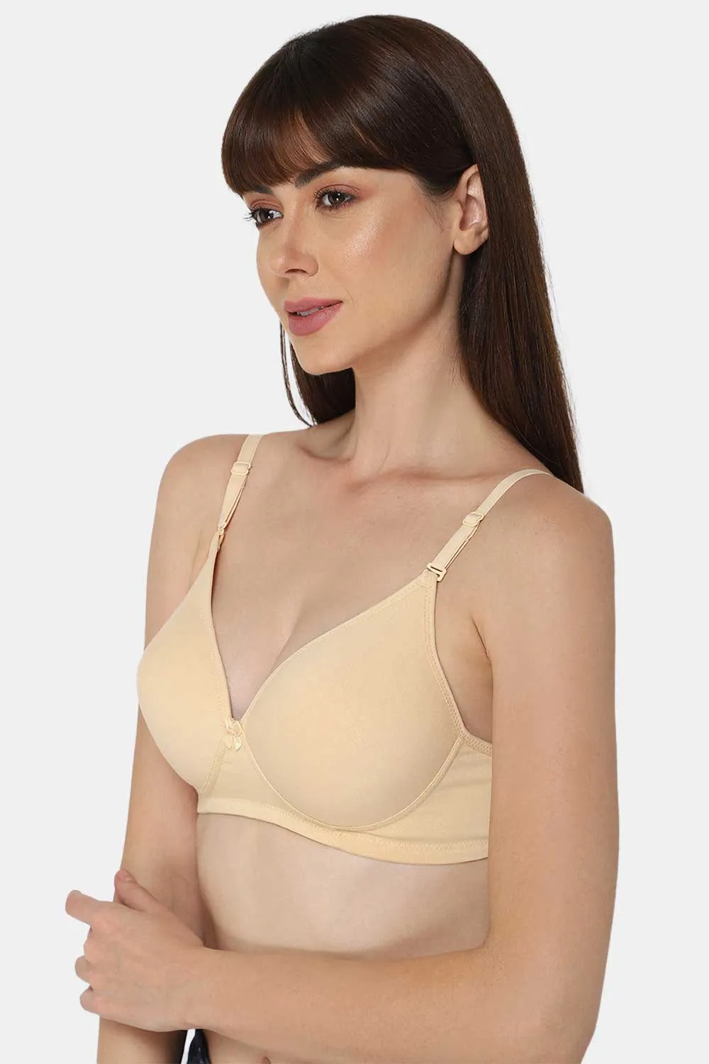 Medium Coverage Non-Wired Thin & Adjustable Intimacy T-Shirt Padded Bra - UC09