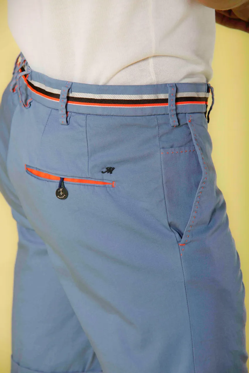 Milano Start men's chino bermuda in stretch satin slim
