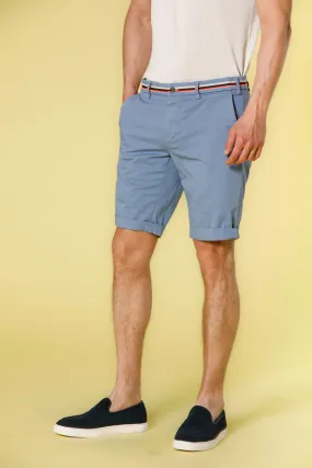 Milano Start men's chino bermuda in stretch satin slim