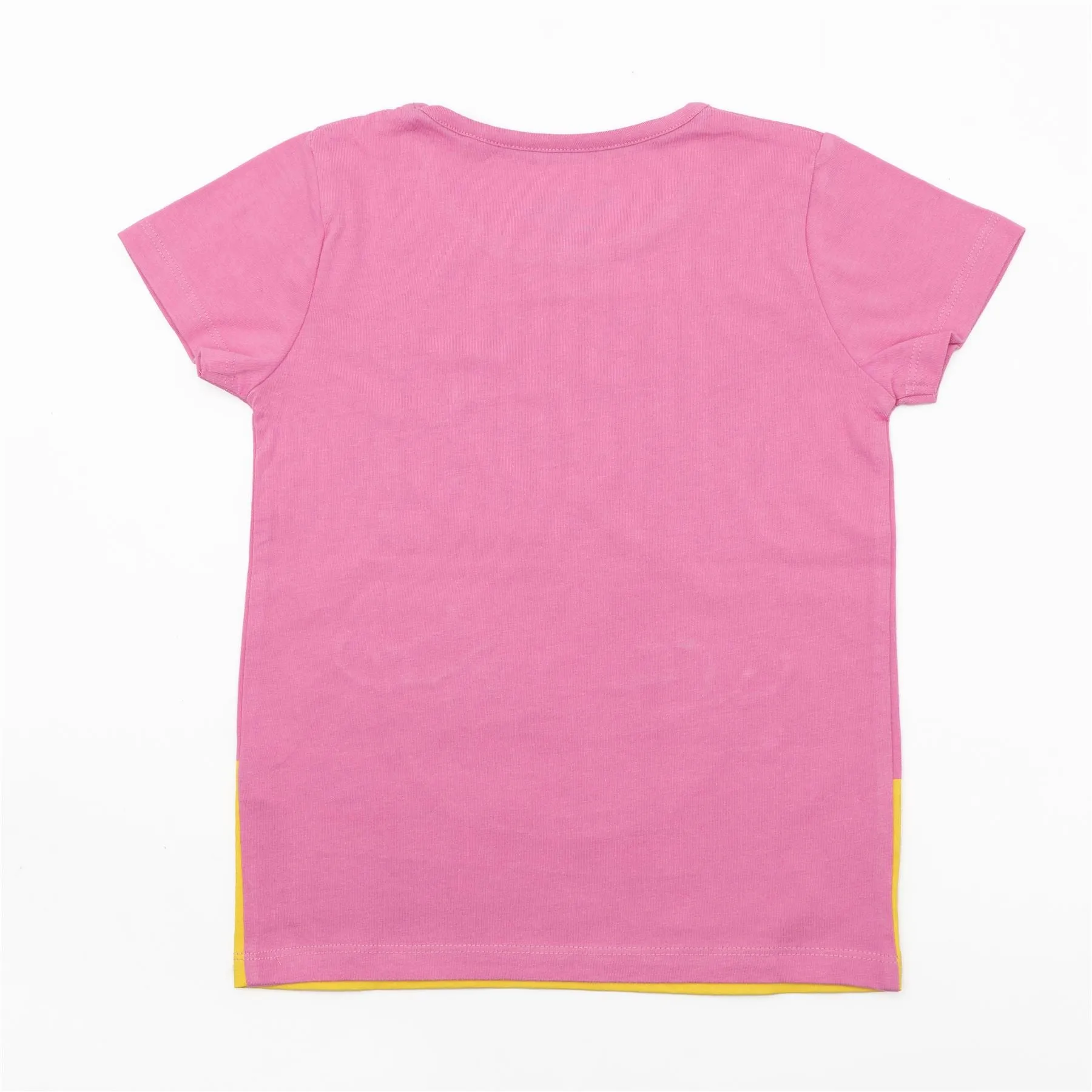 Mini Boden Girls Pink Holiday Print T-Shirt Short Sleeve Tops