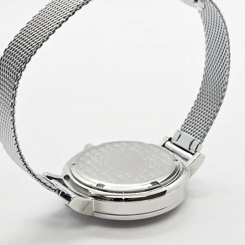 Misaki BERMUDA Ladies Pearl Cream Dial Mesh Strap Watch