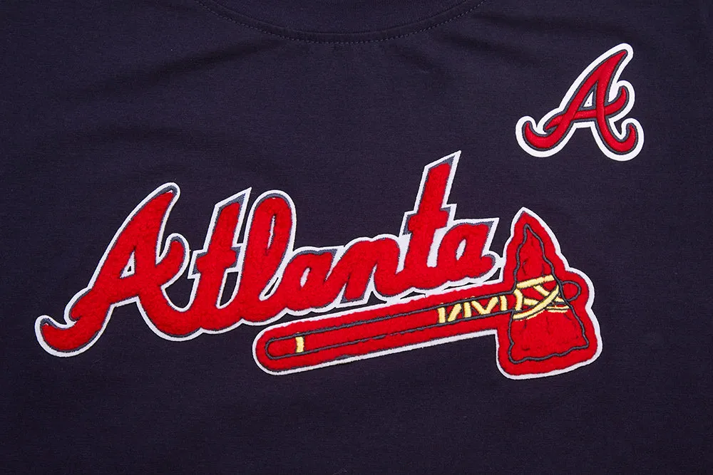 MLB ATLANTA BRAVES CLASSIC WOMEN'S SJ SLIM FIT TEE (MIDNIGHT NAVY)