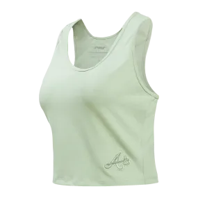 MLB ATLANTA BRAVES NEUTRAL WOMEN'S FITTED RACERBACK (MOSS)