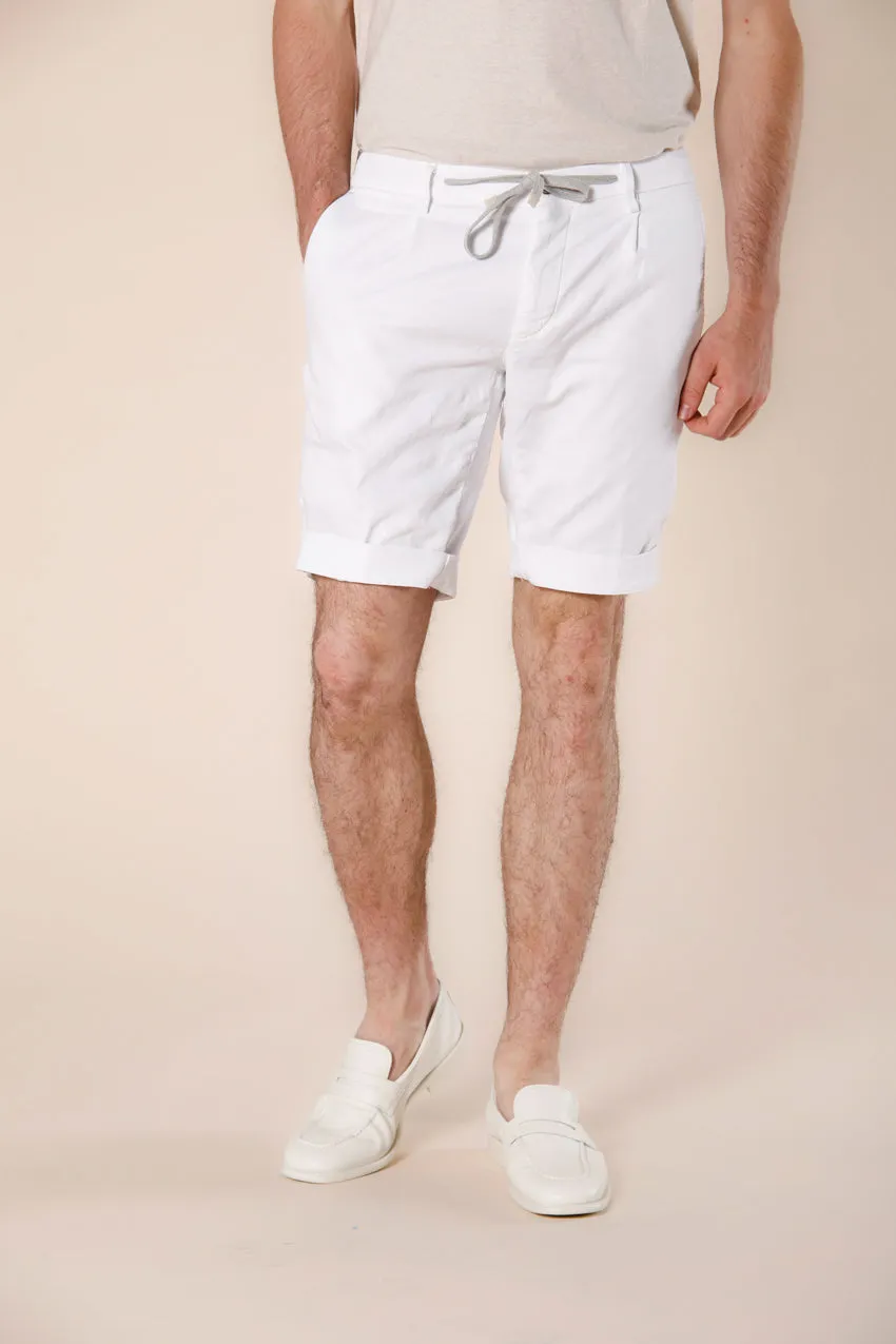 New York Golf 1 Pinces men's chino jogger bermuda in  stretch jersey slim