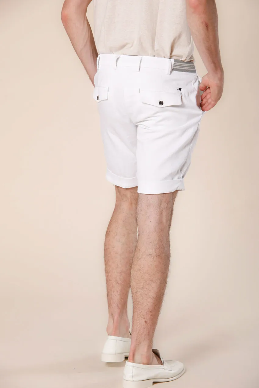 New York Golf 1 Pinces men's chino jogger bermuda in  stretch jersey slim