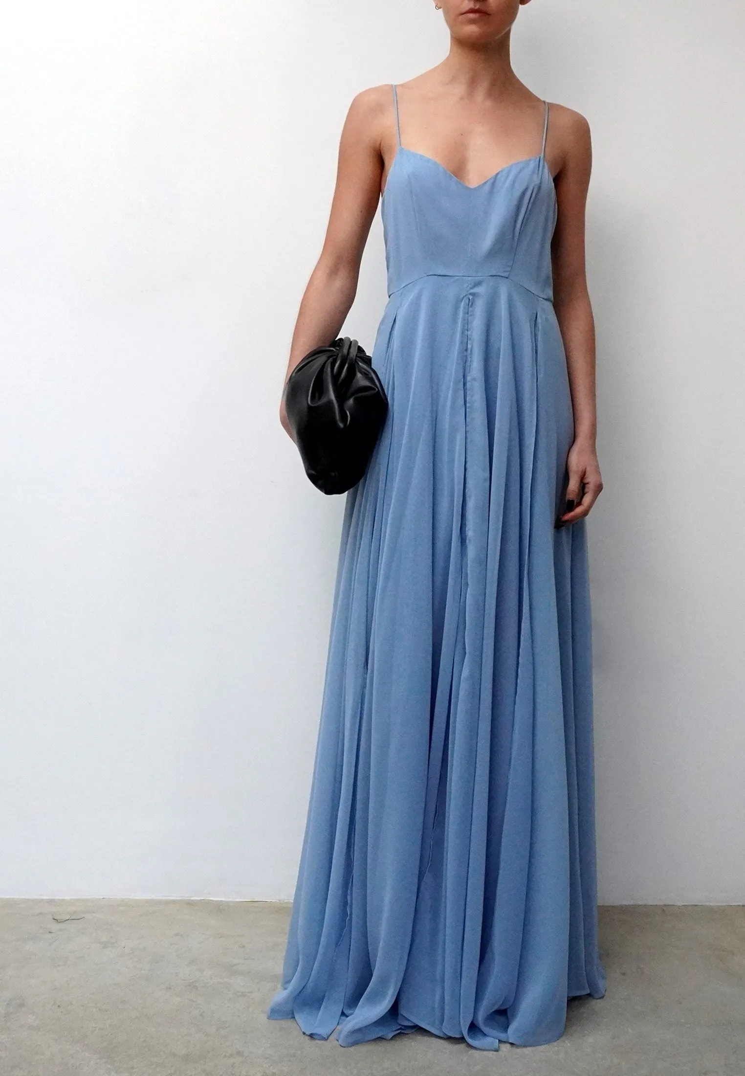 OLSEN MAXI DRESS LIGHT BLUE
