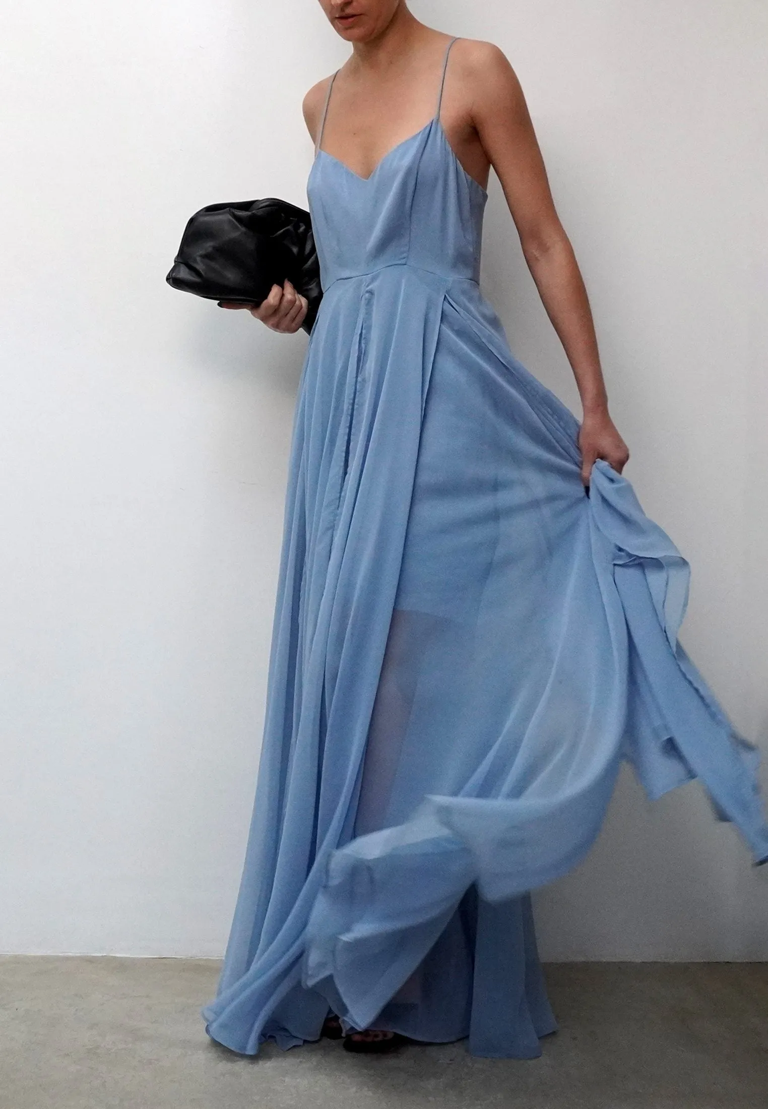 OLSEN MAXI DRESS LIGHT BLUE