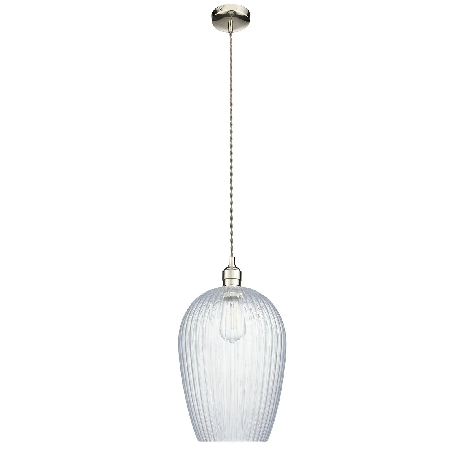 Olympia Ribbed Pendant Large