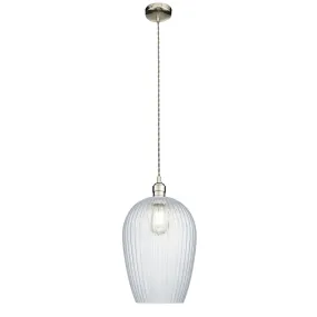 Olympia Ribbed Pendant Large
