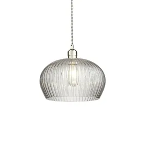 Olympia Ribbed Pendant Medium
