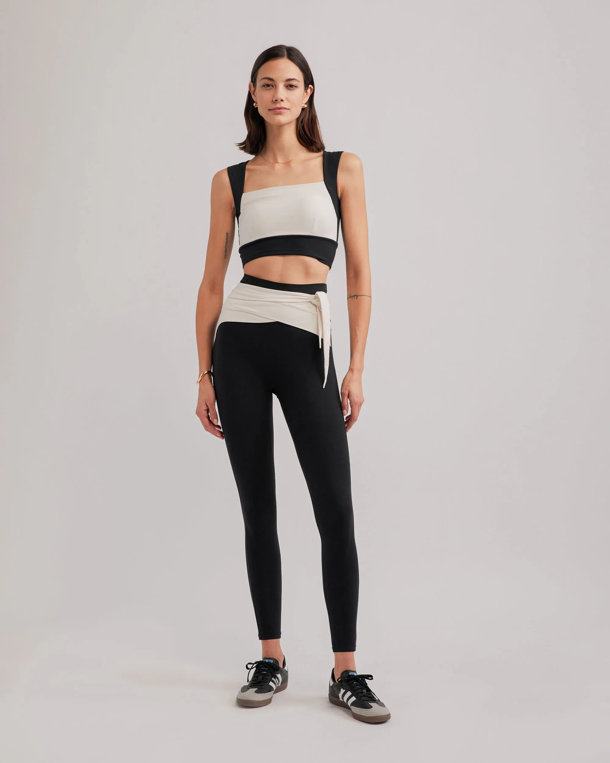 OSCAR LEGGINGS BLACK & CREAM COMBO