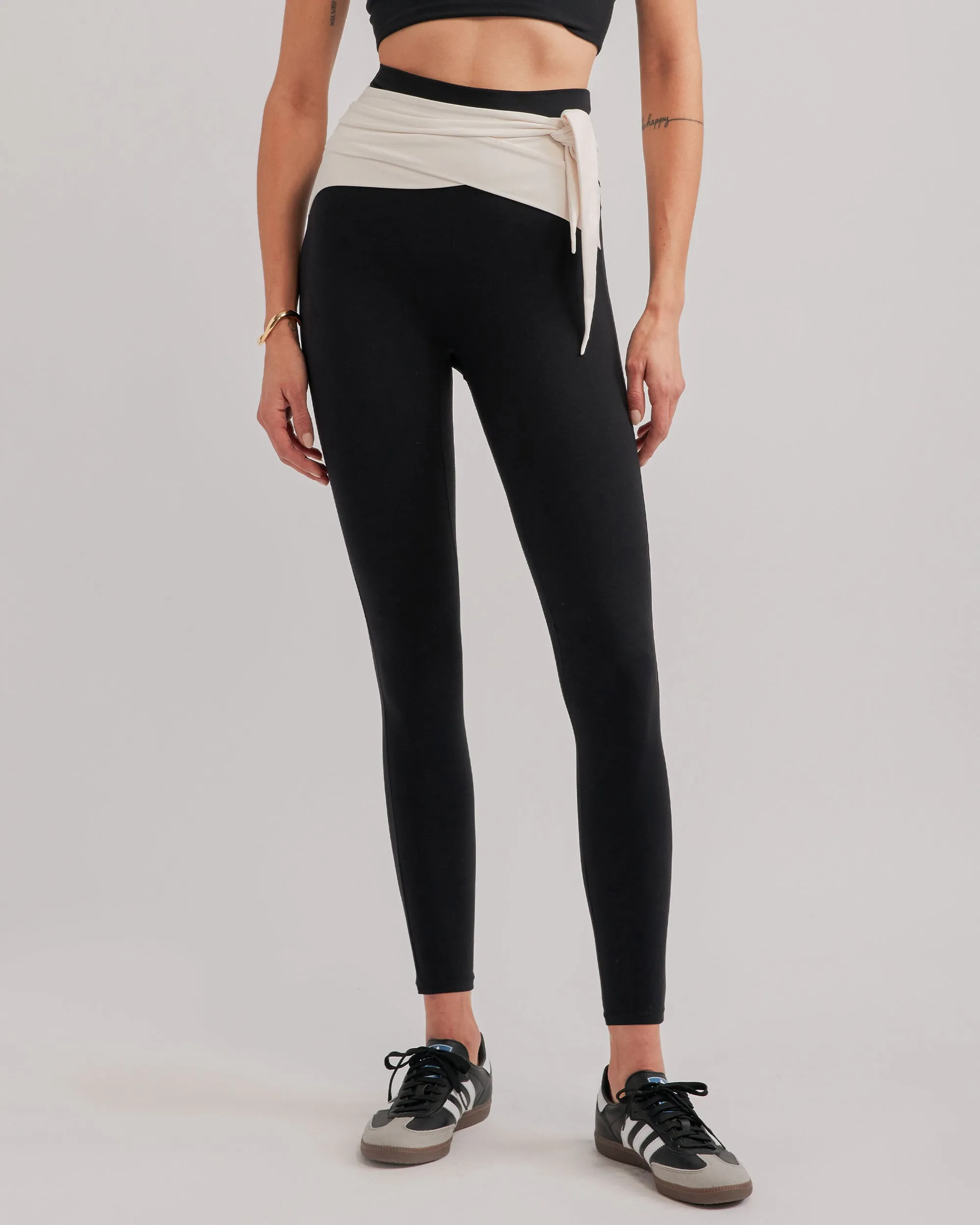OSCAR LEGGINGS BLACK & CREAM COMBO