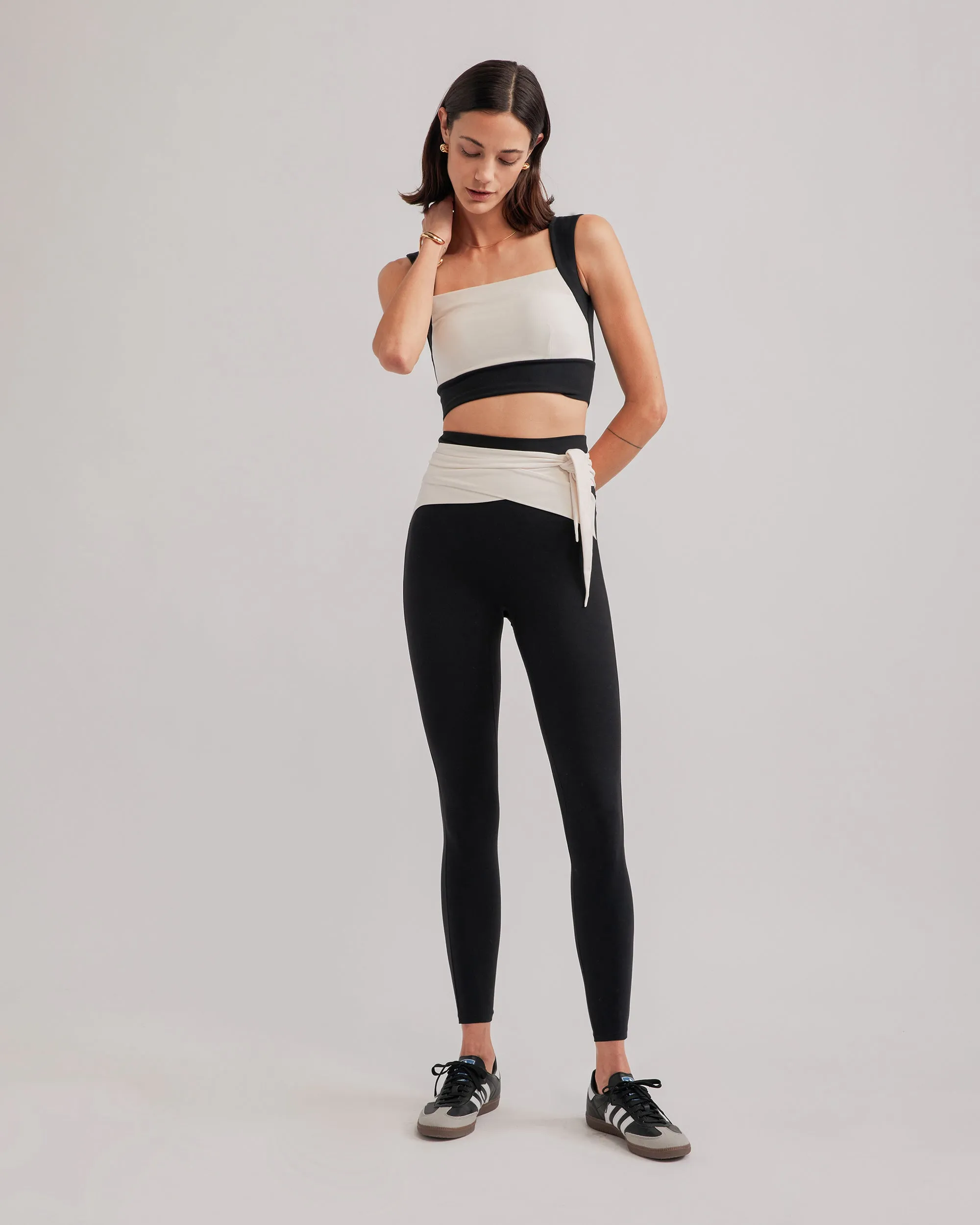 OSCAR LEGGINGS BLACK & CREAM COMBO