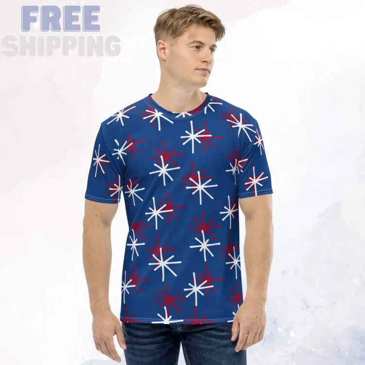 Patriotic Blue T-shirt for Men