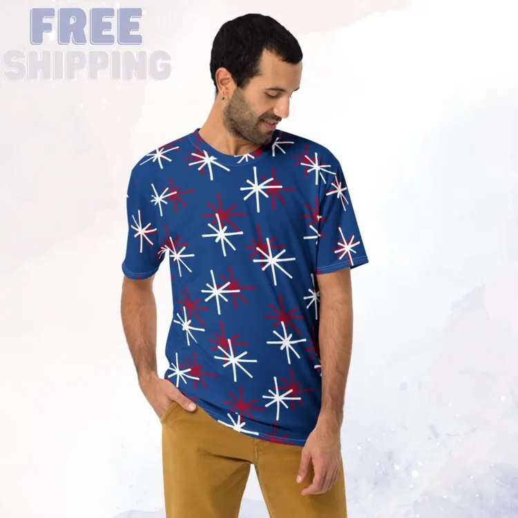 Patriotic Blue T-shirt for Men
