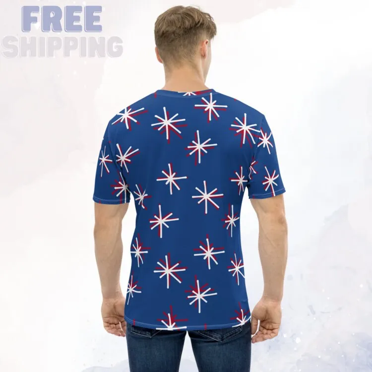 Patriotic Blue T-shirt for Men