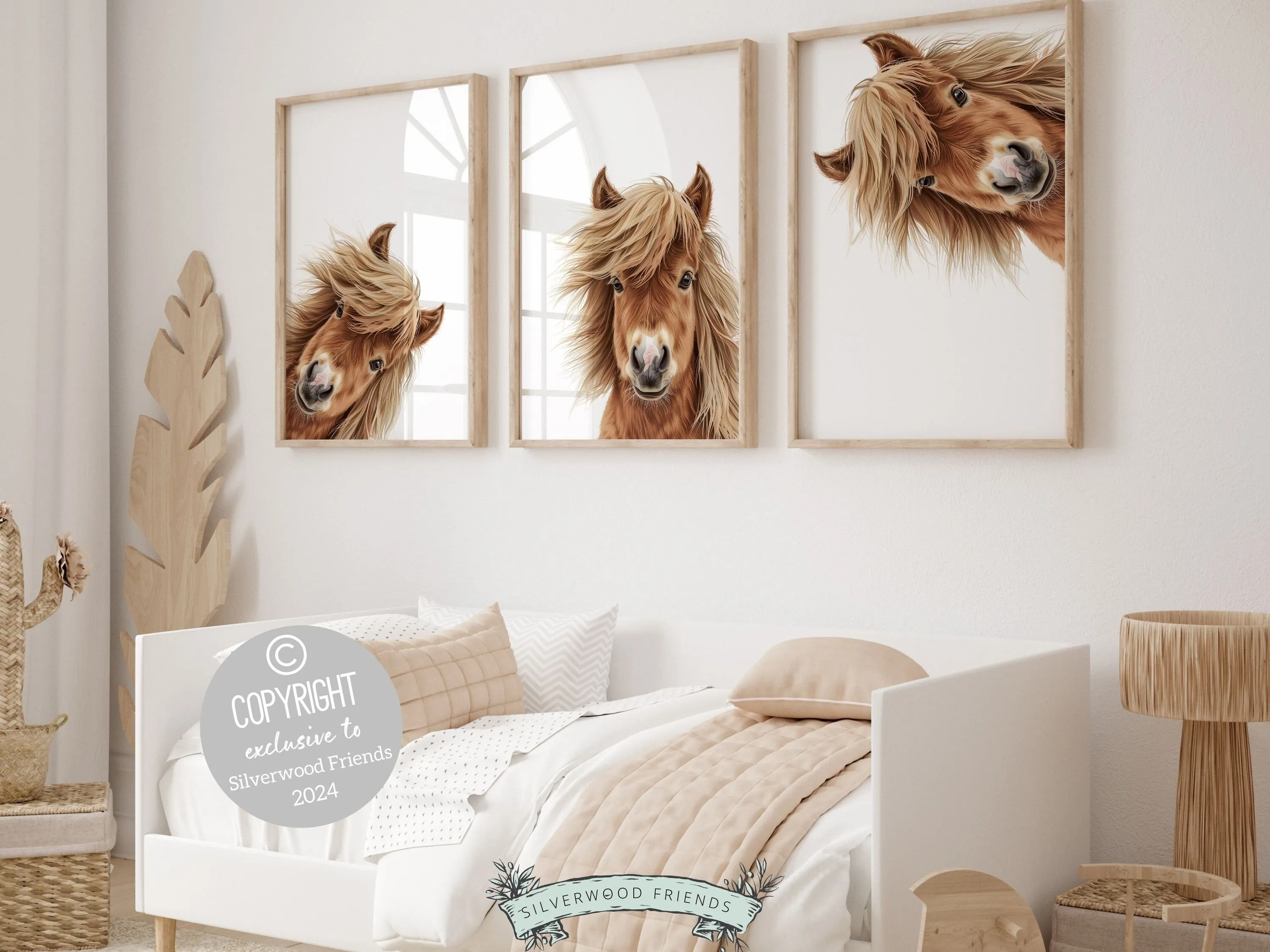 Peeking Horse Nursery Prints - 002