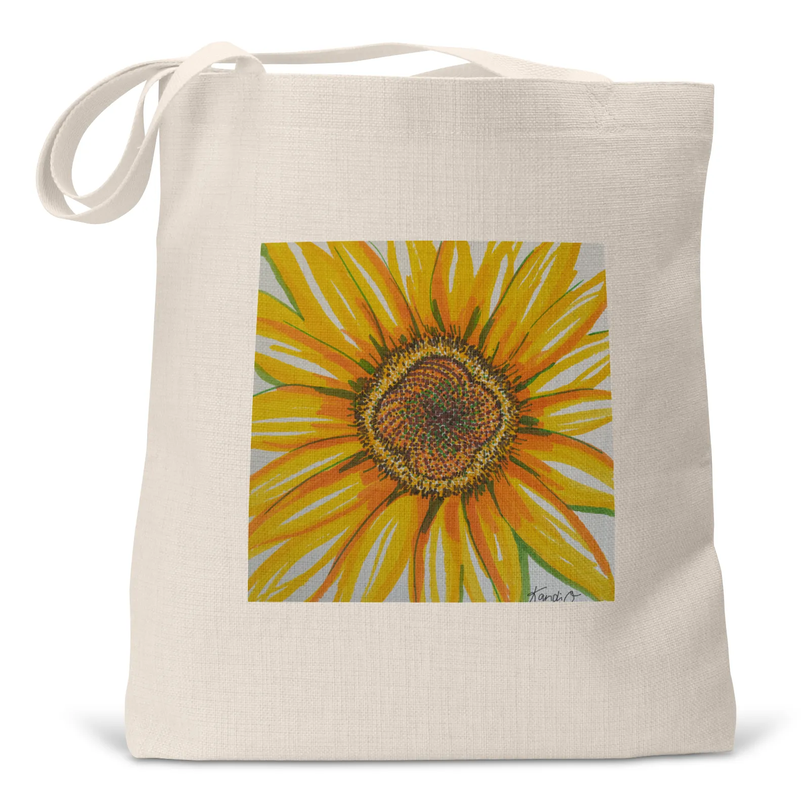 "Hello Sunshine" - Linen Tote