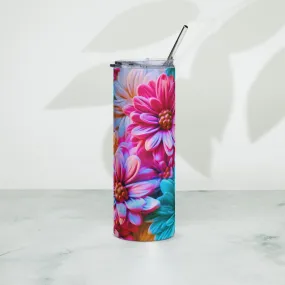 "Just Beautiful Flower" Stainless steel tumbler