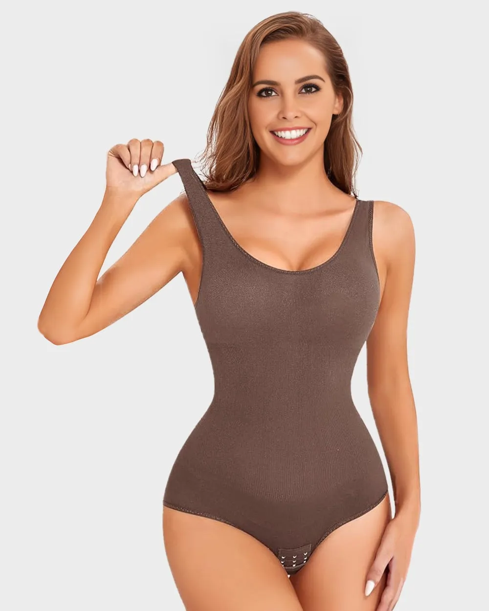 SheCurve® Smoothing Seamless Tank Top Bodysuit Tummy Control Shapewear