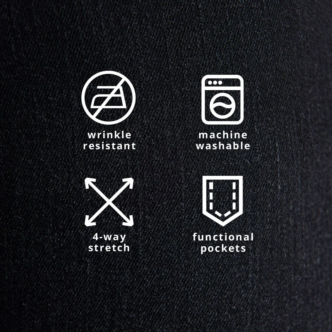 Straight-Leg | 4-Pocket Betabrand Yoga Denim (Washed Black)