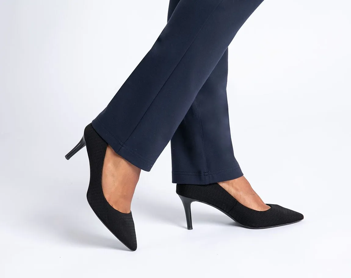 Straight-Leg | Two-Pocket Dress Pant Yoga Pants (Navy)