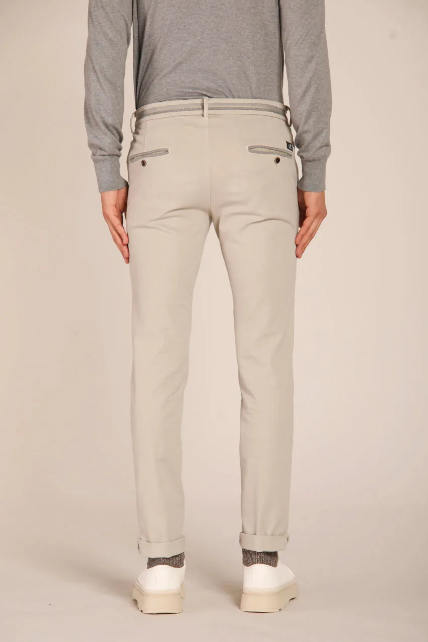 Torino Elegance men's chino pants in cotton modal stretch slim fit 