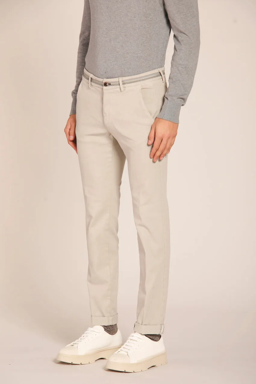 Torino Elegance men's chino pants in cotton modal stretch slim fit 