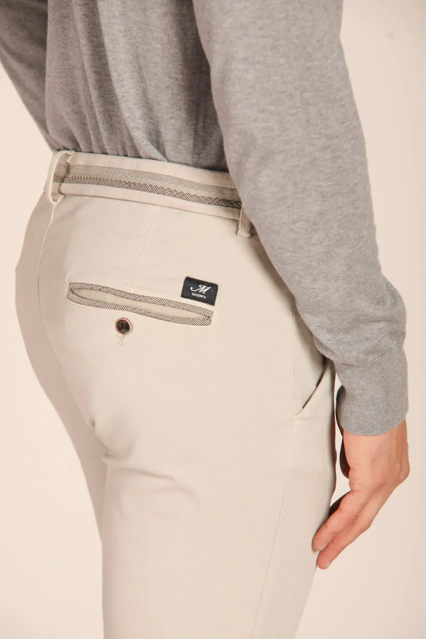 Torino Elegance men's chino pants in cotton modal stretch slim fit 