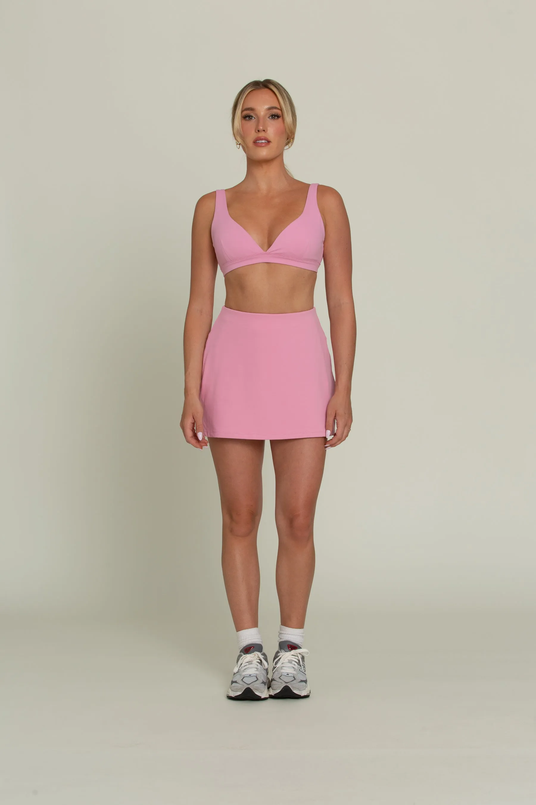 True Pink Simple Skort