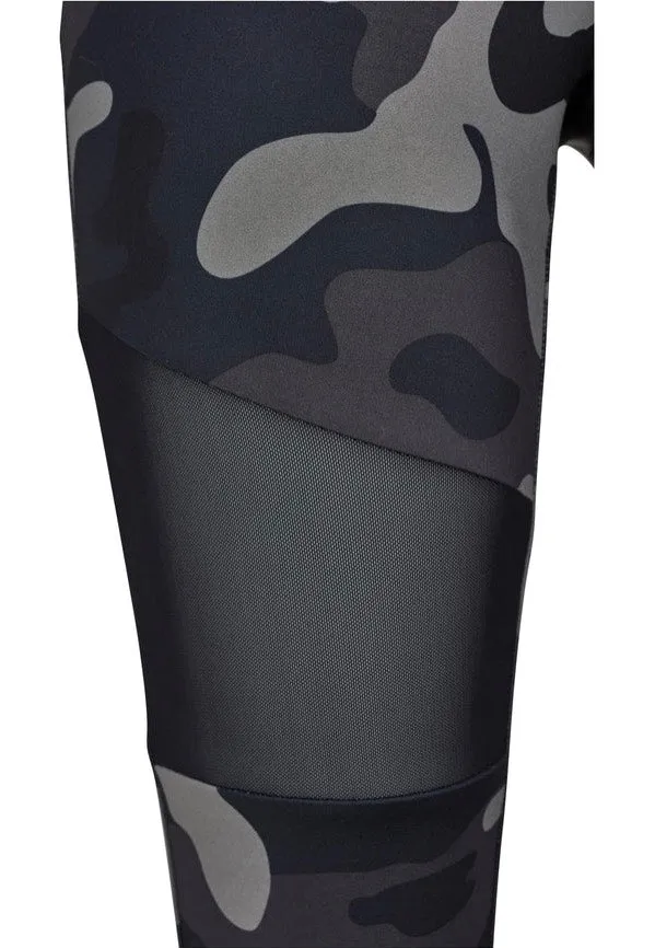 Urban Classics - Ladies Tech Mesh Darkcamo/Black - Leggings