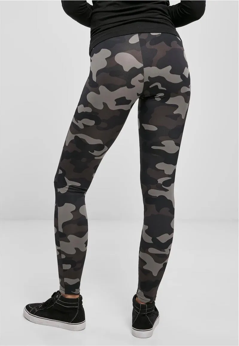 Urban Classics - Ladies Tech Mesh Darkcamo/Black - Leggings
