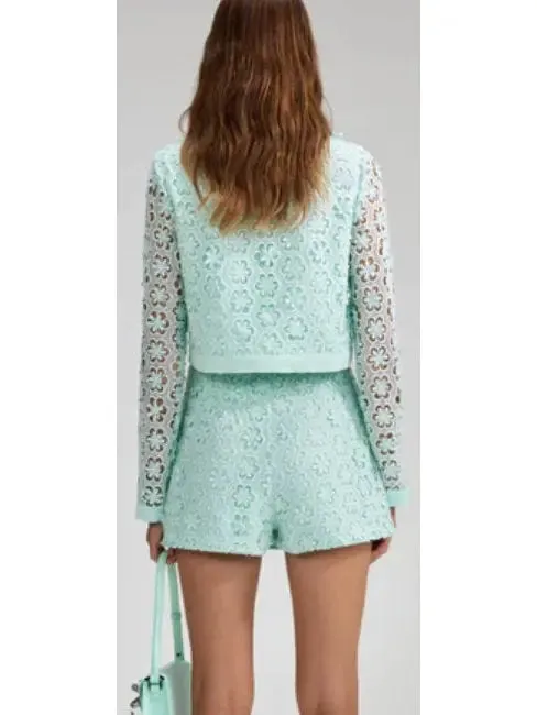 Women’s Daisy Guipure Lace Jacket and Skort Set