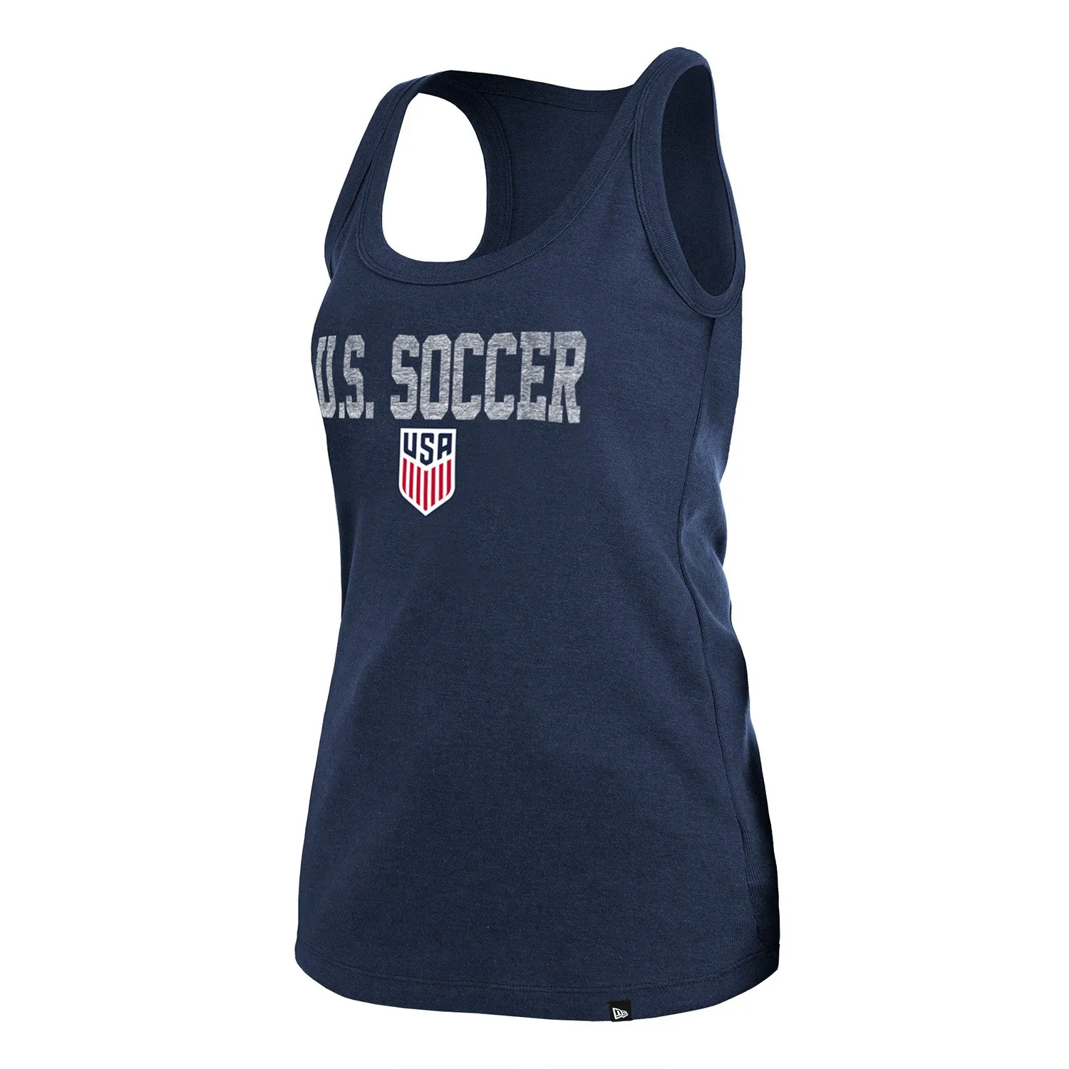 Women's New Era USA Bi-Blend Rib Navy Tank